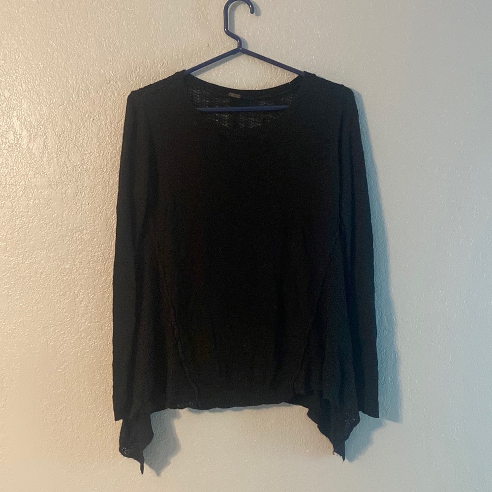 black sweater